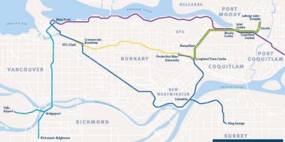 Карта на метрото Burnaby