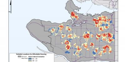 Град Ванкувър ГИС карта