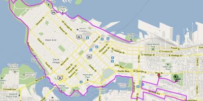 Град Ванкувър наем картата