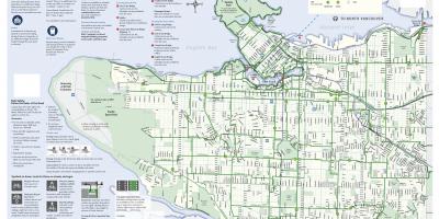 Ванкувър велодорожку картата