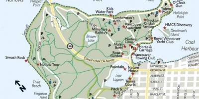 Карта арка дровосеку Стенли Парк