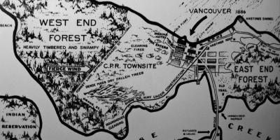 Карта на стария Ванкувър