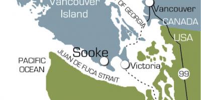 Карта суке остров Ванкувър 