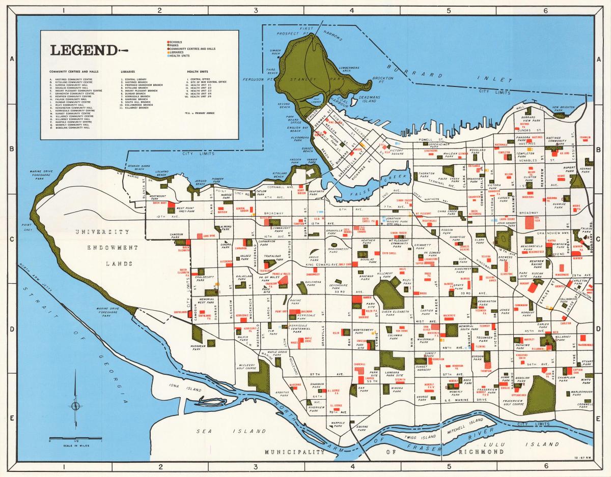 Карта на общността Ванкувър 