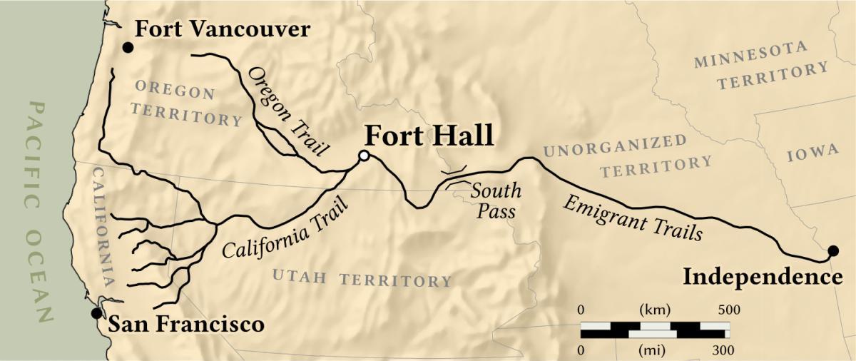 Карта на форт Ванкувър