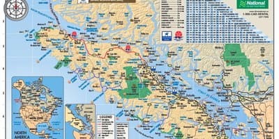 Карта на остров Ванкувър rv паркове