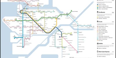 Транзит skytrain картата