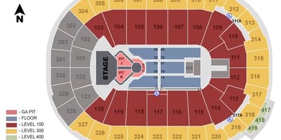 Роджърс Сцена във Ванкувър, Seating картата