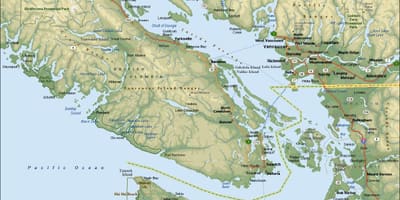 Карта на района на Ванкувър