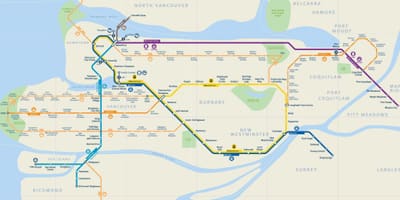 Ван skytrain картата