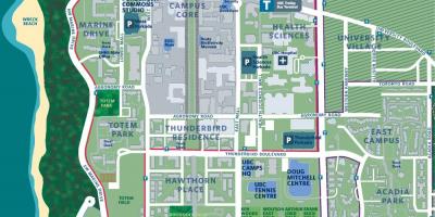 УБК картата на колежа във Ванкувър 
