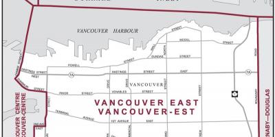 Карта На Източно-Ванкувър 